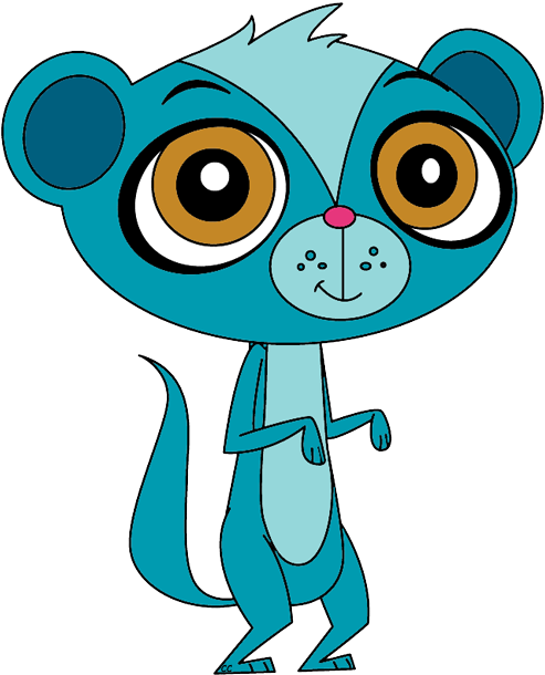 Blue Cartoon Meerkat PNG Image