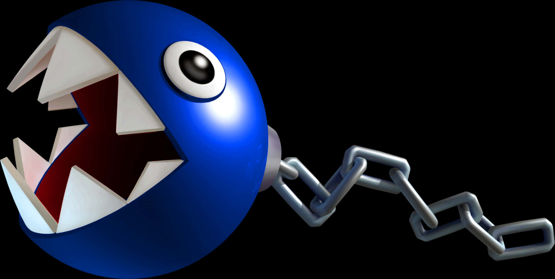 Blue_ Chain_ Chomp_ Character PNG Image