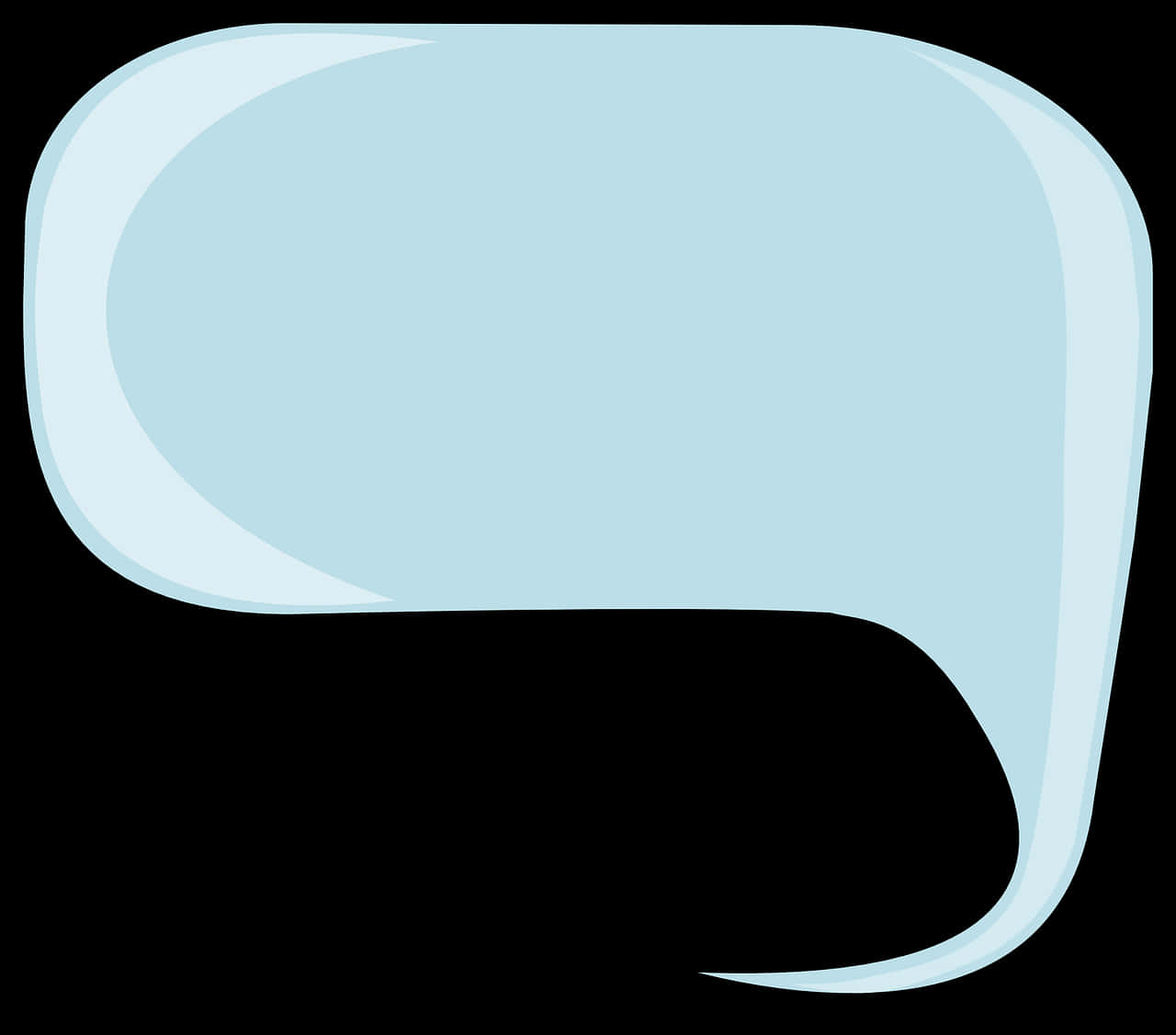 Blue Chat Bubble Graphic PNG Image