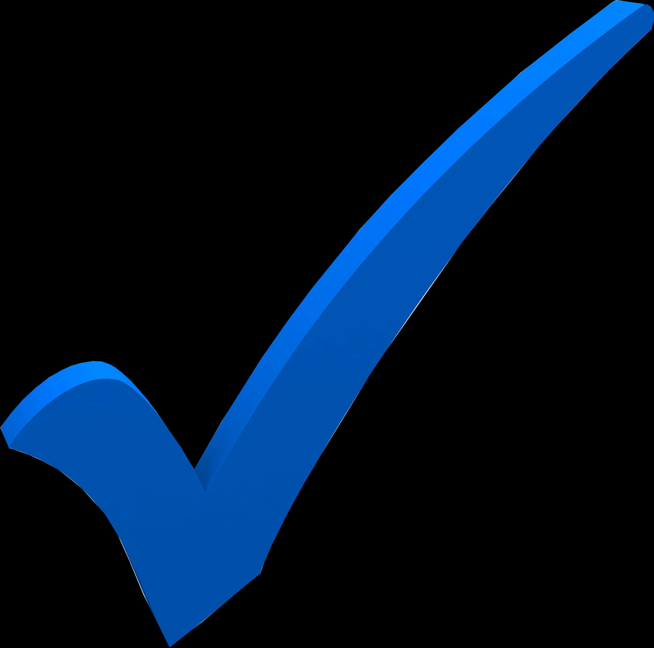 Blue Checkmark Graphic PNG Image