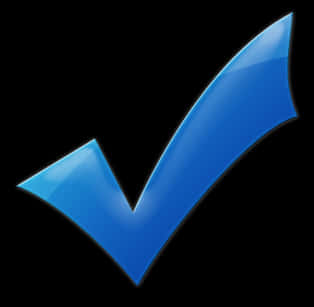 Blue Checkmark Graphic PNG Image