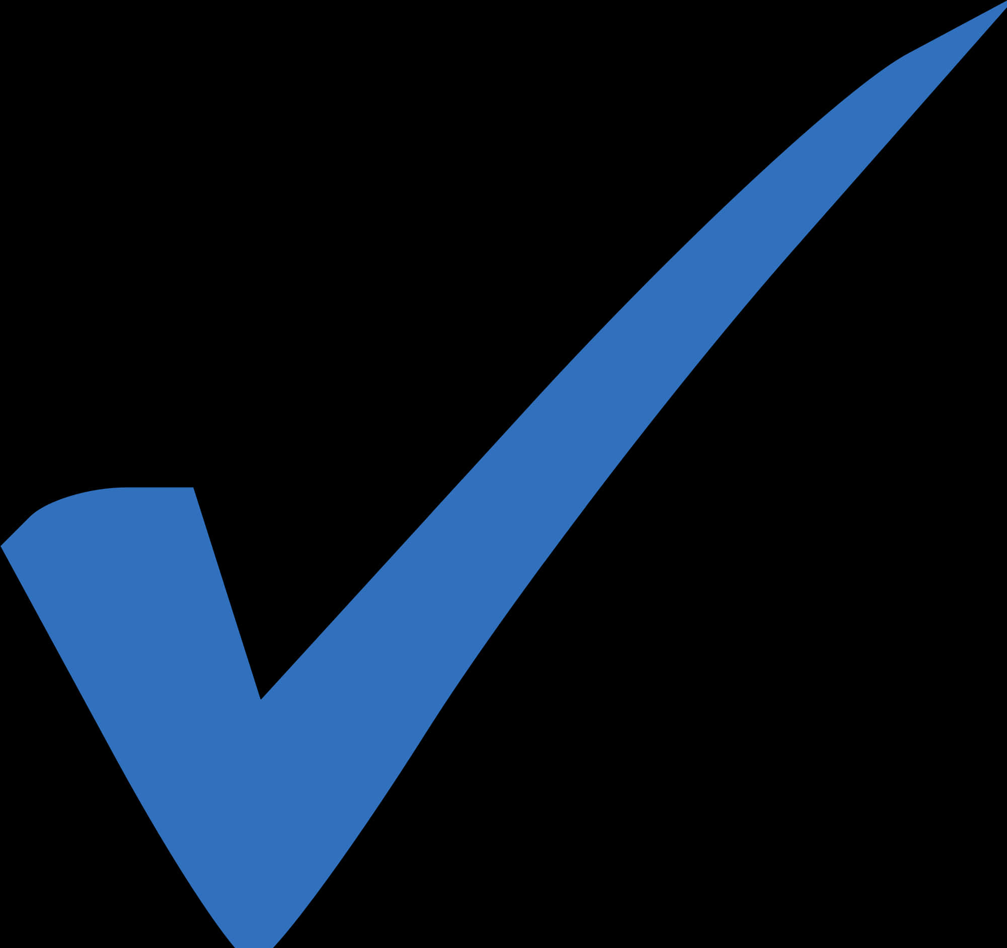 Blue Checkmark Graphic PNG Image