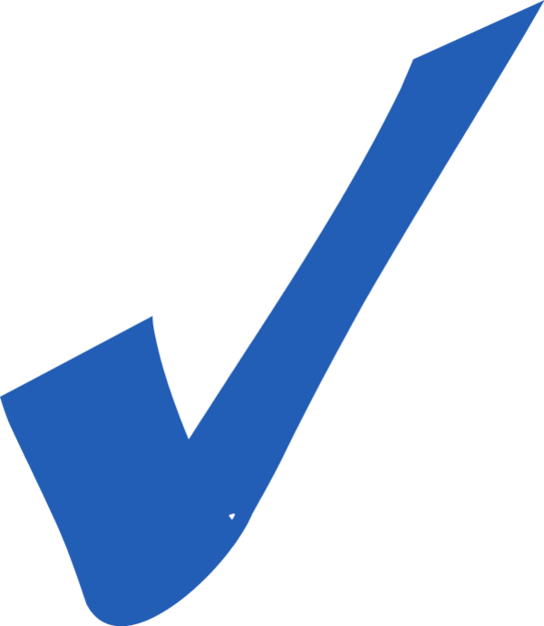 Blue Checkmark Graphic PNG Image