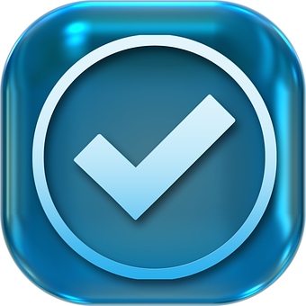 Blue Checkmark Icon PNG Image