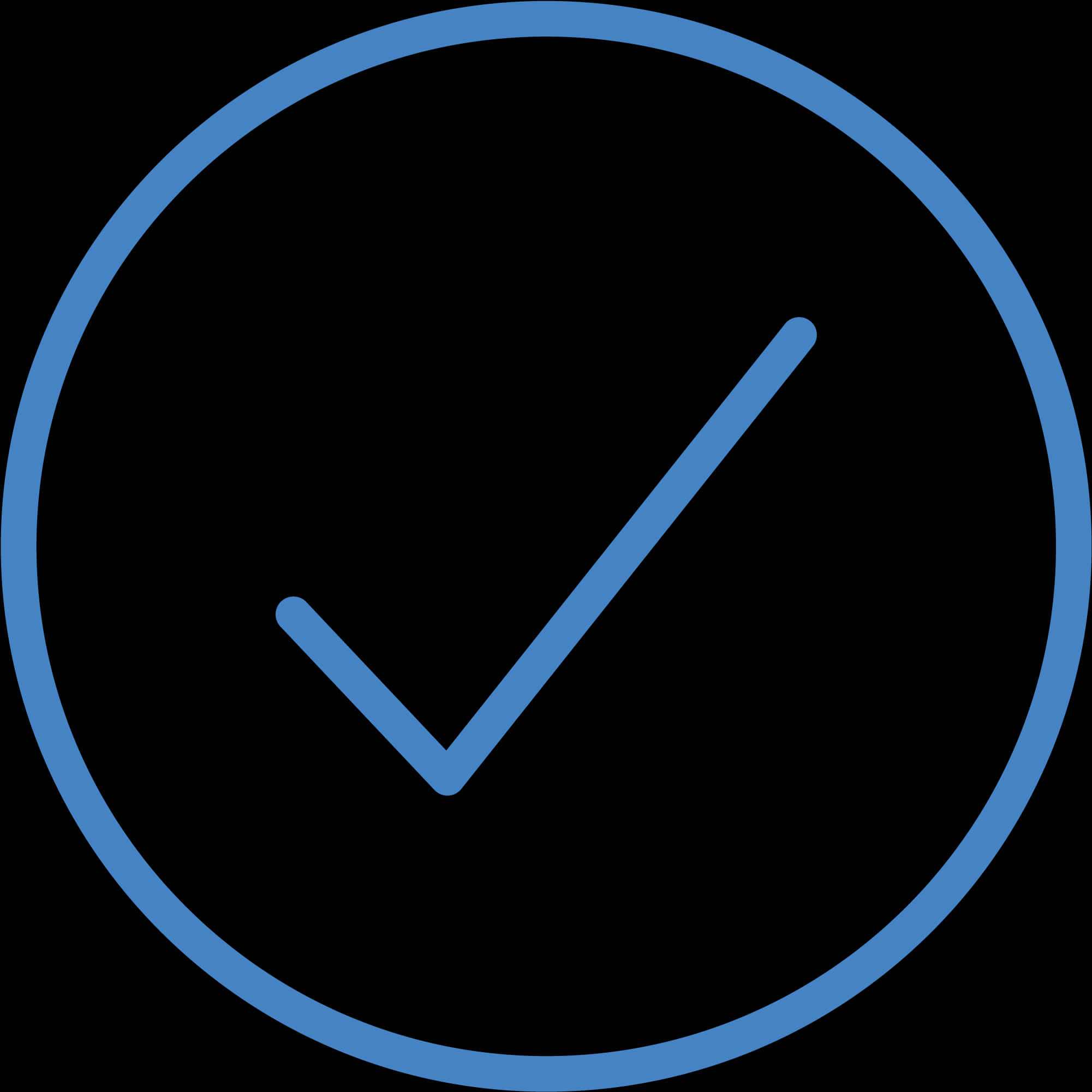 Blue Checkmark Icon PNG Image