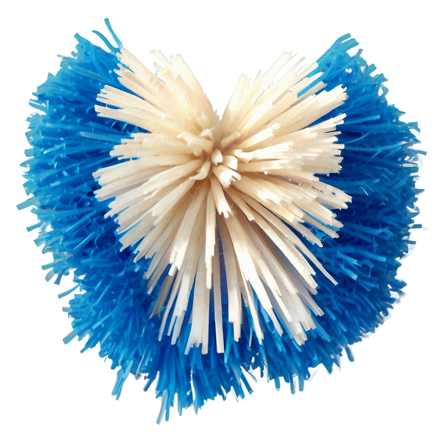 Blue Cheer Pom Poms Png 06282024 PNG Image