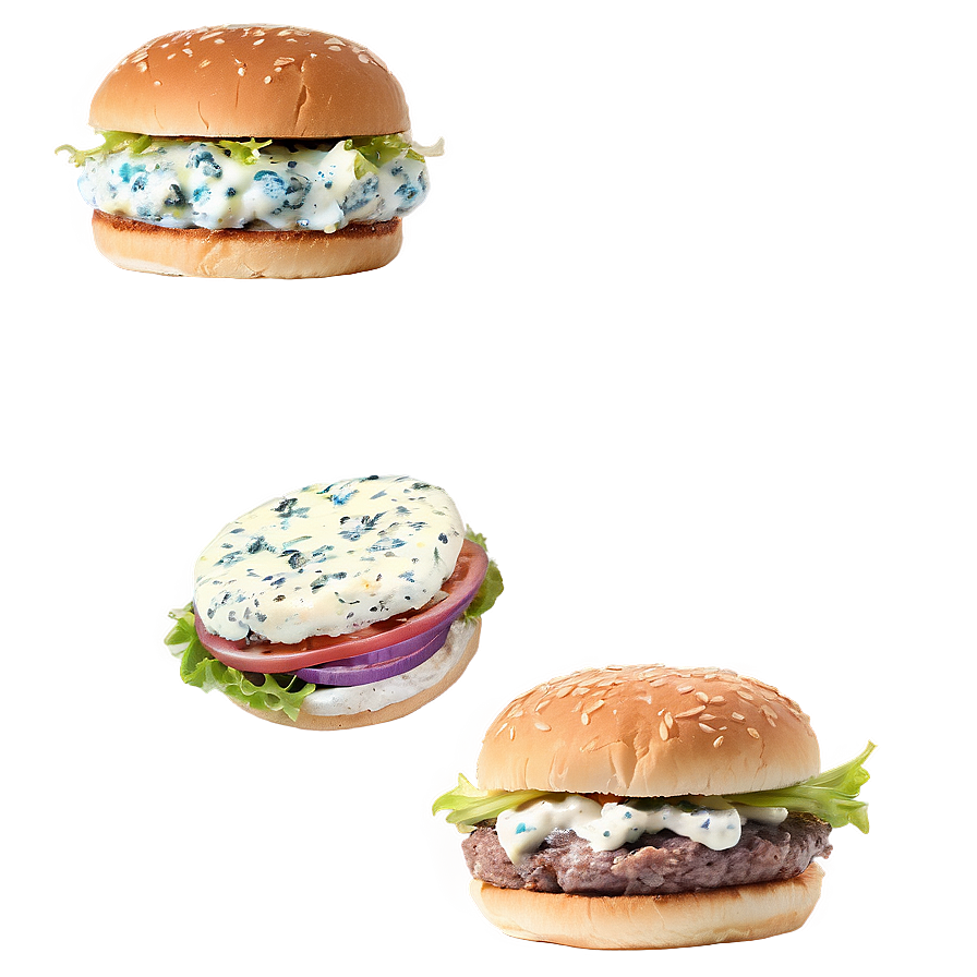 Blue Cheese Burger Png Kfh PNG Image