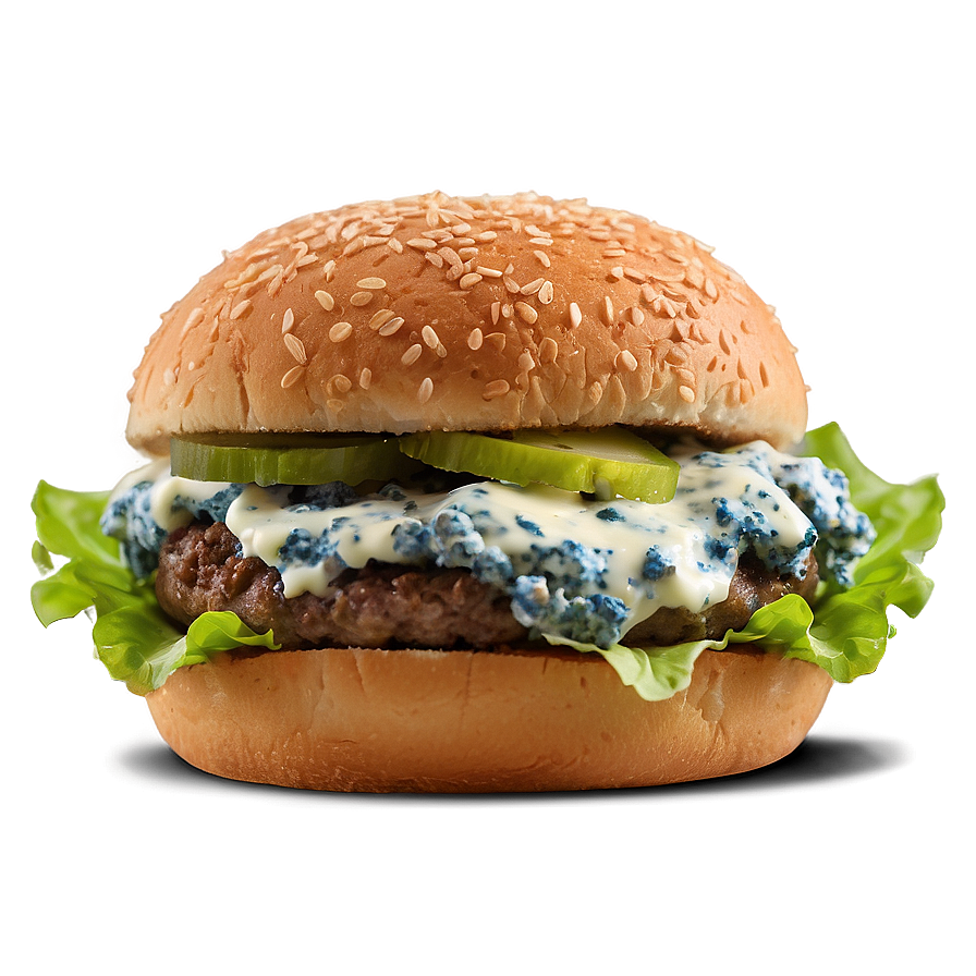 Blue Cheese Cheeseburger Png Wud PNG Image