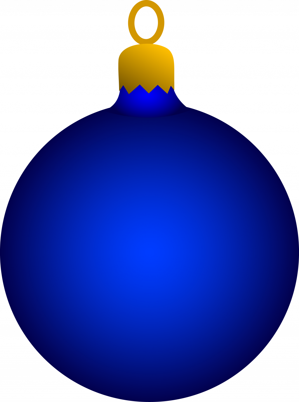 Blue Christmas Ornament Clipart PNG Image