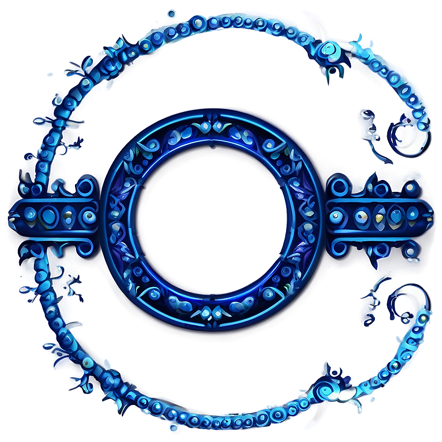 Blue Circle Border Png Sld PNG Image