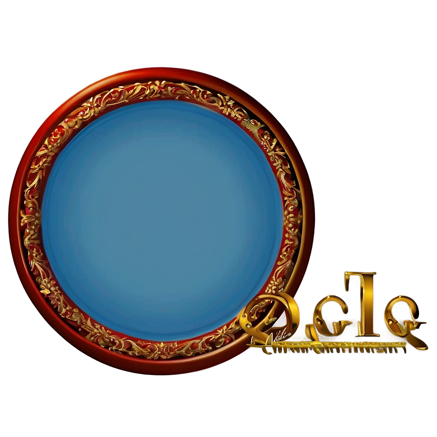 Blue Circle Frame Png Vqw PNG Image