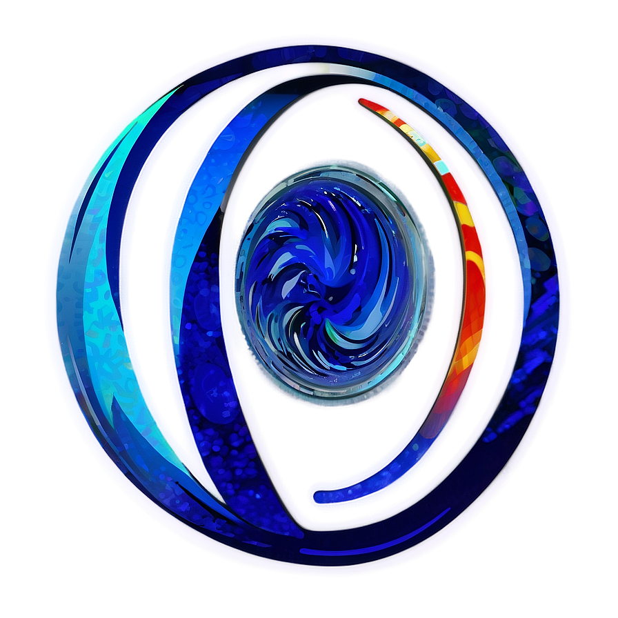 Blue Circle Swirl Png 05252024 PNG Image