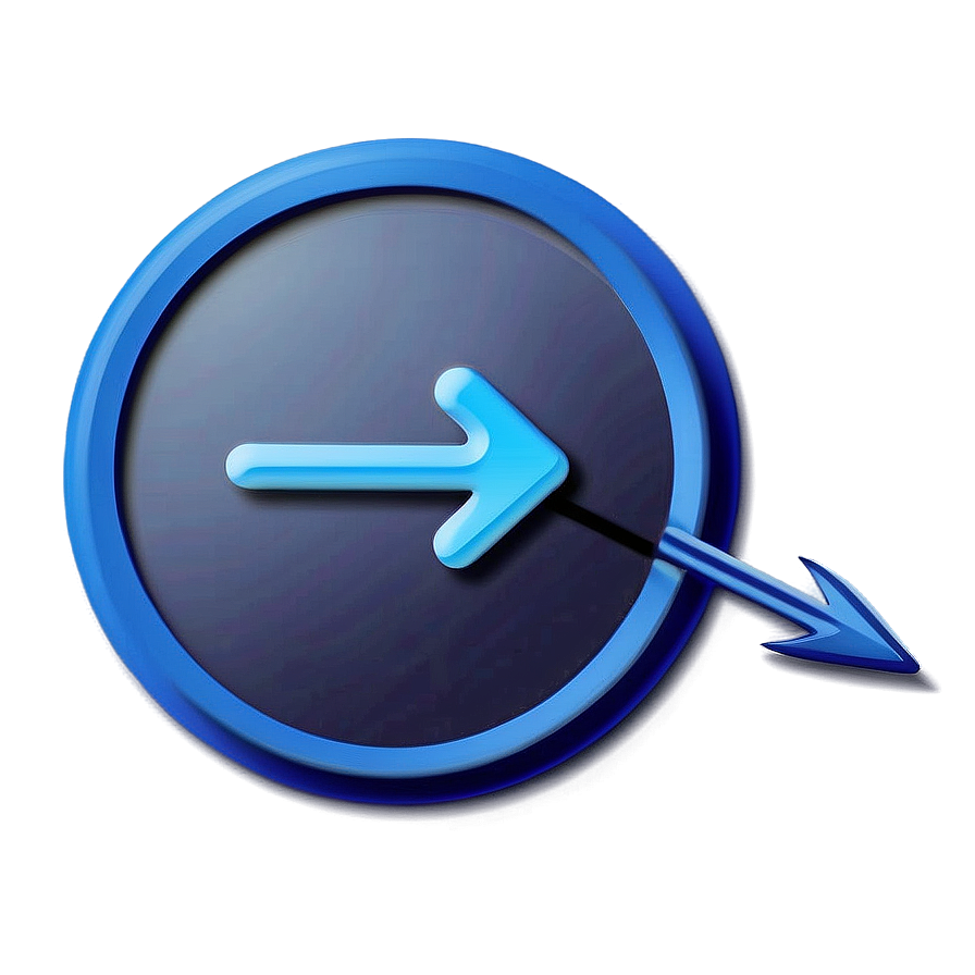 Blue Circle With Arrow Png 05252024 PNG Image