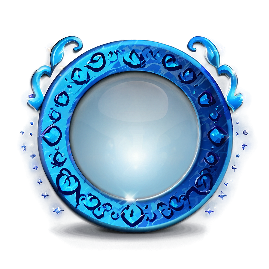 Blue Circle With Heart Png Asv55 PNG Image