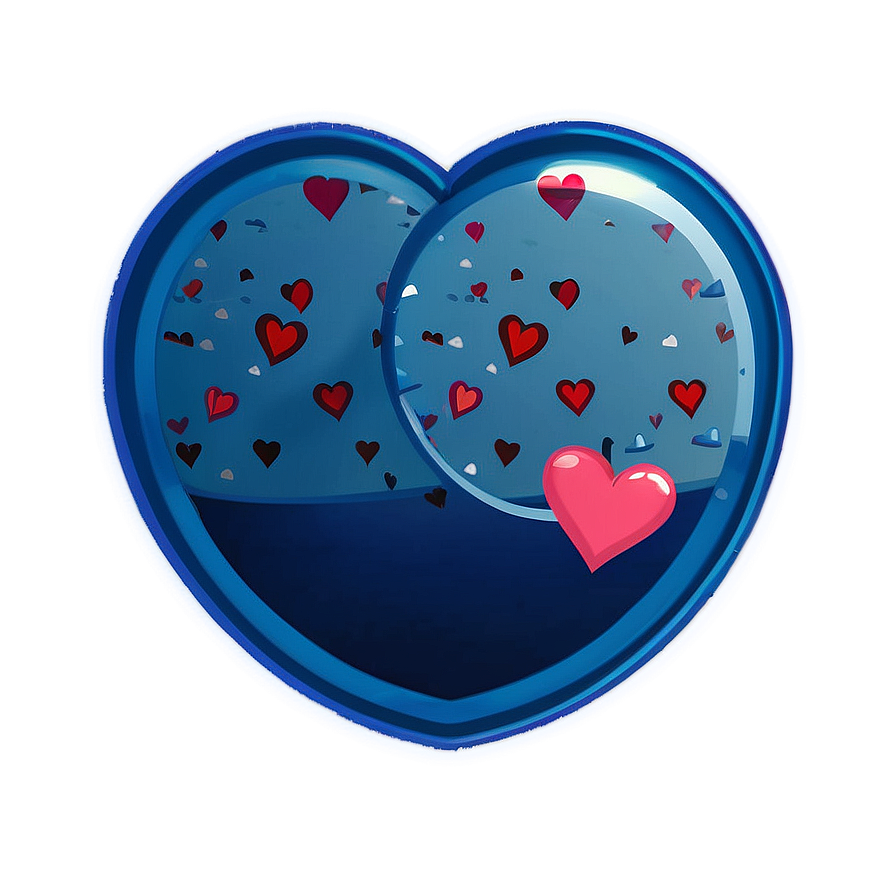 Blue Circle With Heart Png Yvr PNG Image