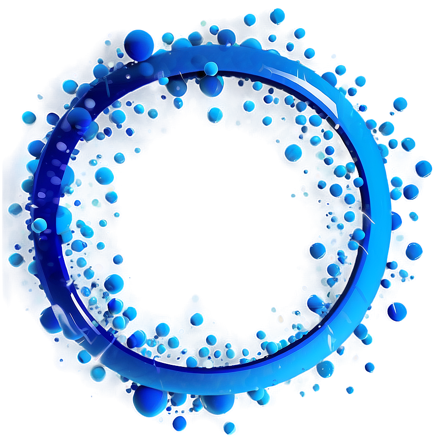 Blue Circle With Particles Png 83 PNG Image