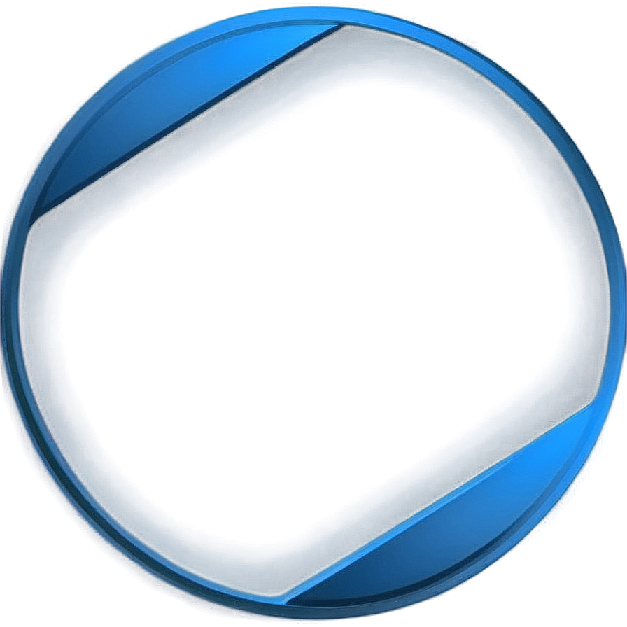 Blue Circle With Text Space Png Rgp PNG Image