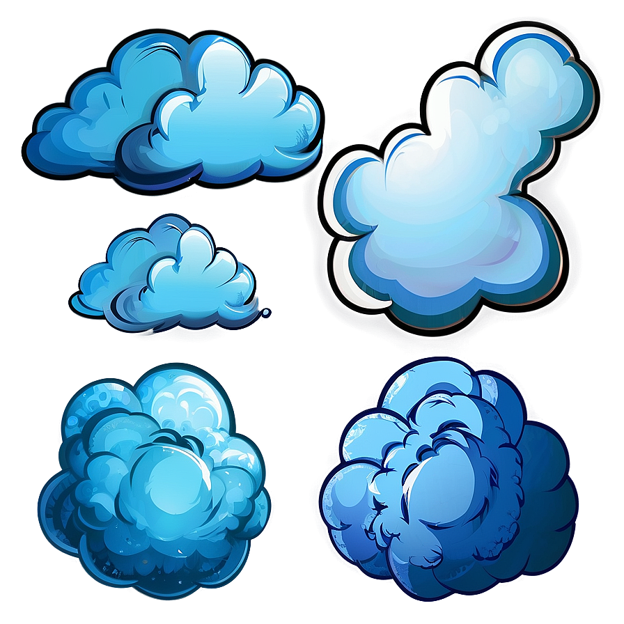 Blue Clouds C PNG Image