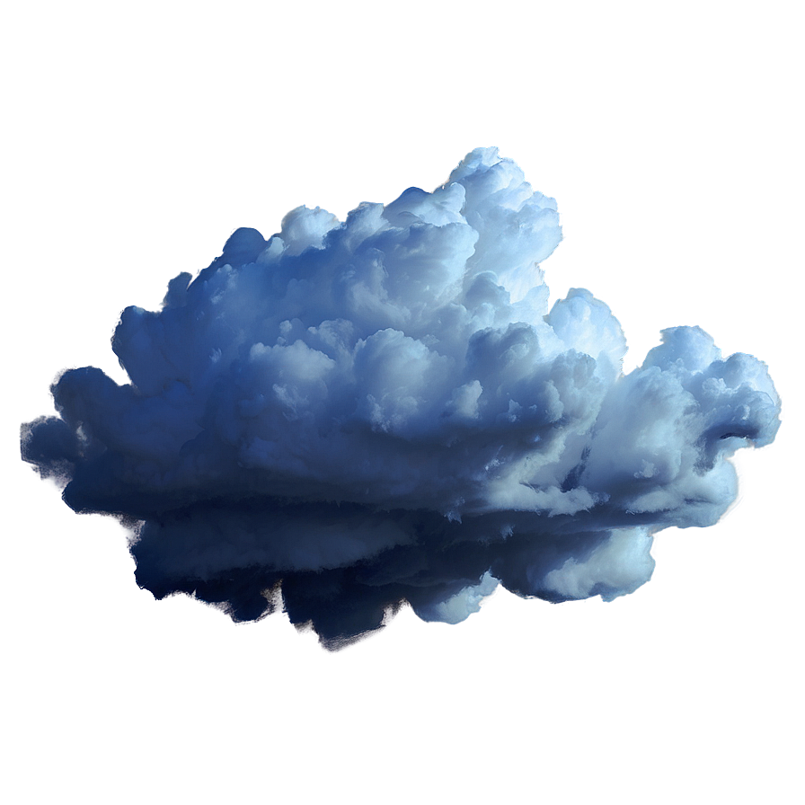 Blue Clouds With Lightning Png 38 PNG Image