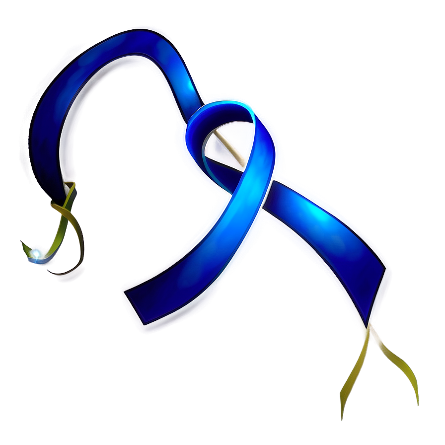 Blue Colon Cancer Ribbon Png 06292024 PNG Image