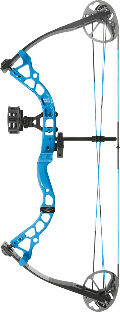 Blue Compound Bow Archery Equipment PNG Image