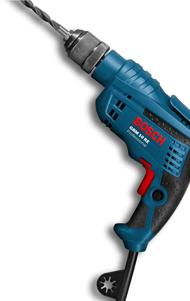 Blue Corded Electric Drill PNG Image