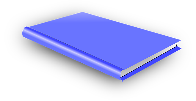 Blue Cover Book3 D Render PNG Image