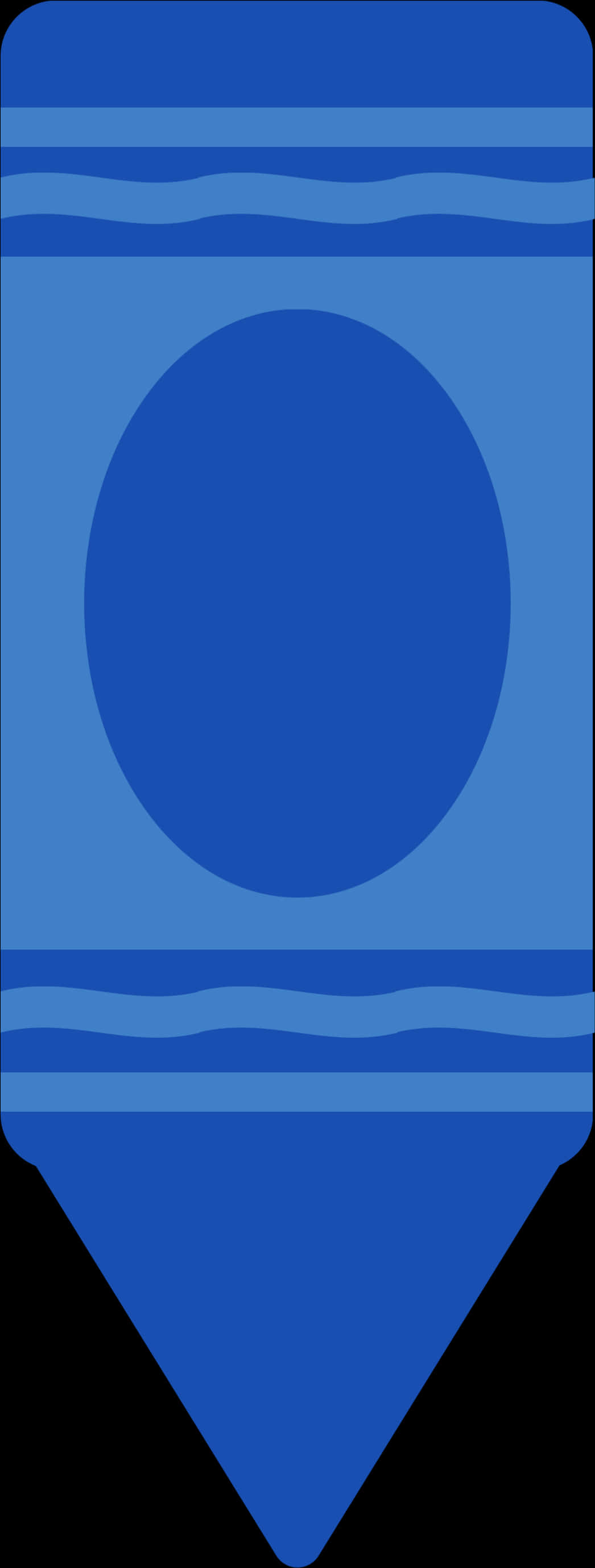 Blue Crayon Icon PNG Image