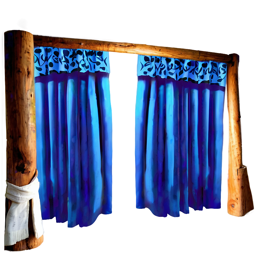 Blue Curtains Png 05252024 PNG Image