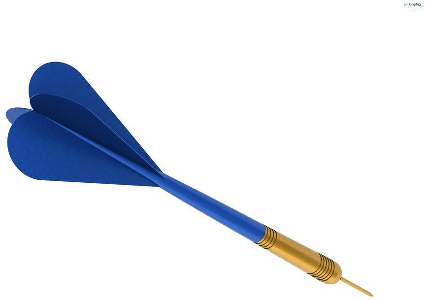 Blue Dart Flight Isolated PNG Image