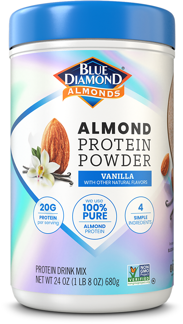 Blue Diamond Almond Protein Powder Vanilla PNG Image