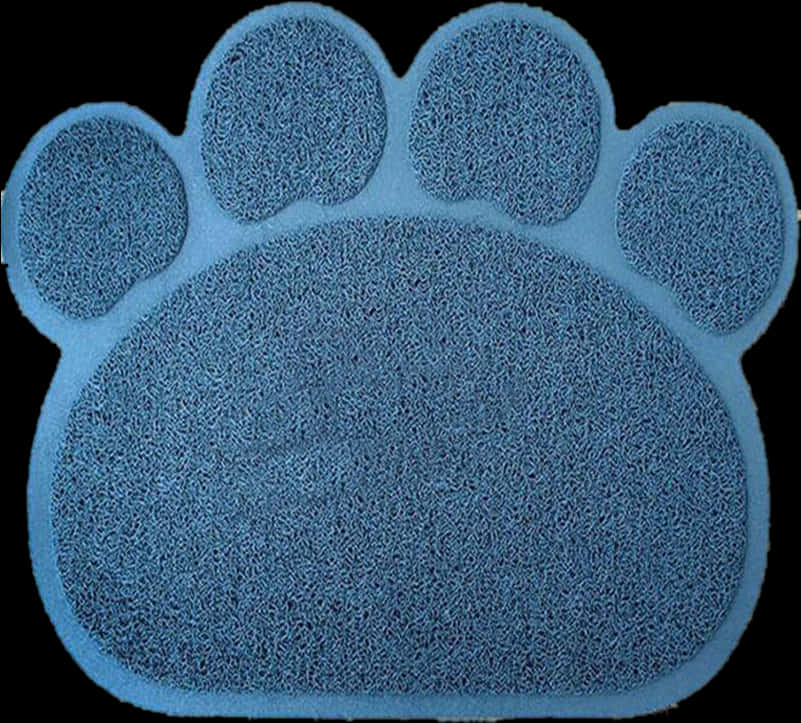 Blue Dog Paw Mat PNG Image