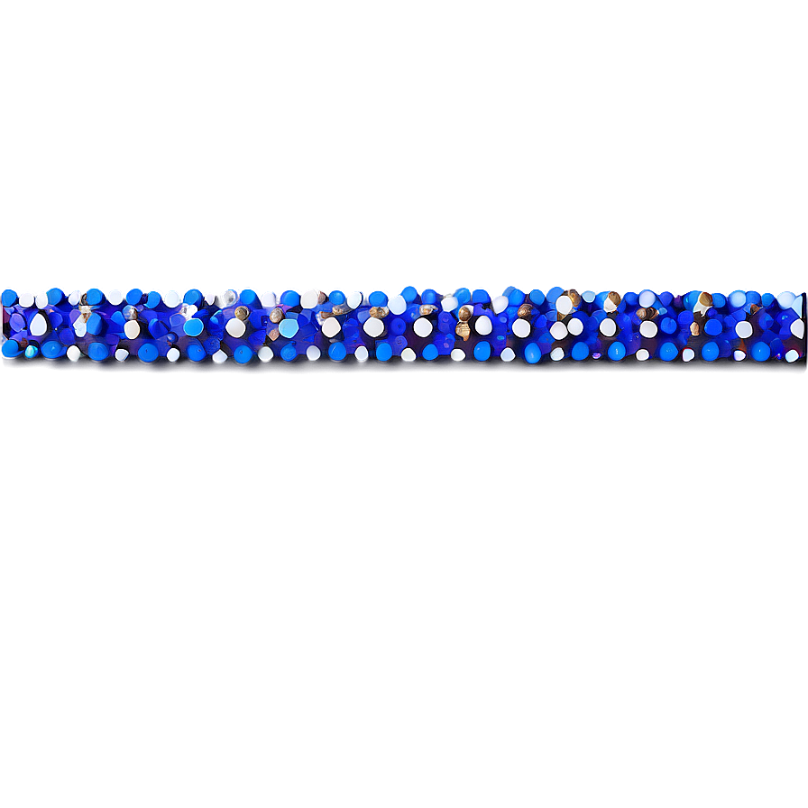 Blue Dotted Border Png Qda PNG Image