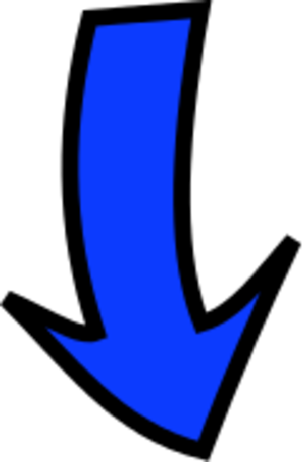 Blue Downward Arrow PNG Image