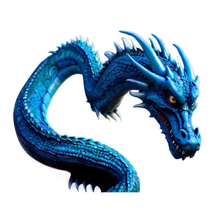 Blue Dragon A PNG Image