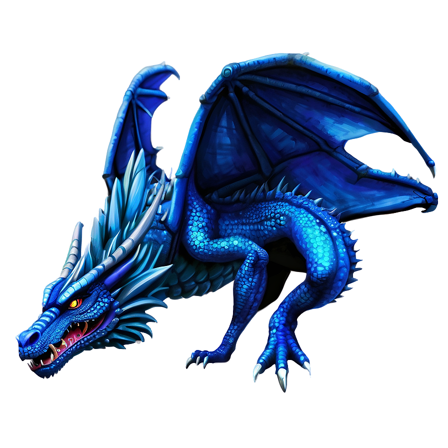 Blue Dragon And Castle Png 06252024 PNG Image