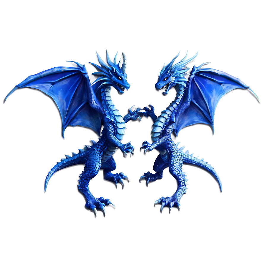 Blue Dragon And Warrior Princess Png Qhy14 PNG Image