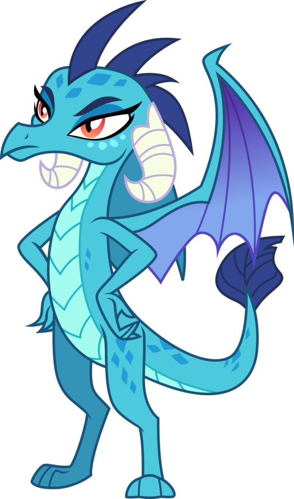 Blue Dragon Cartoon Character PNG Image