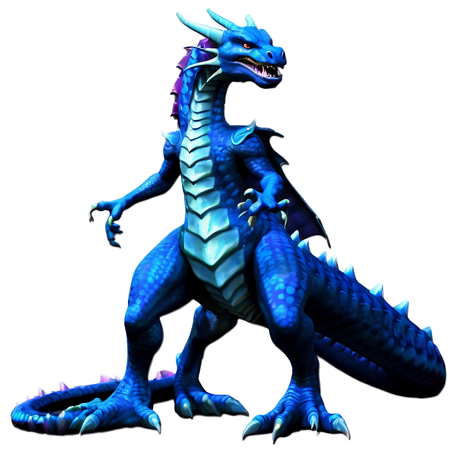 Blue Dragon In Battle Png Ayu88 PNG Image