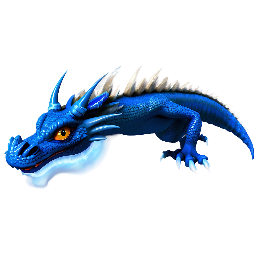 Blue Dragon In Battle Png Unc70 PNG Image