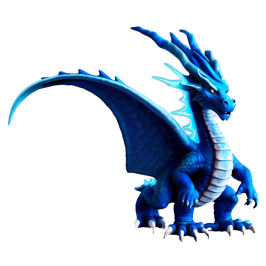 Blue Dragon With Lightning Png Qvw43 PNG Image