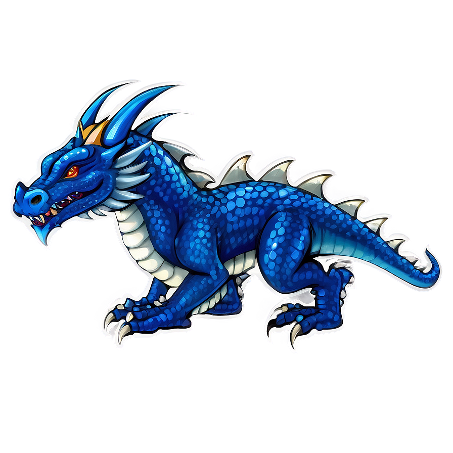 Blue Dragon With Sapphire Png 06252024 PNG Image