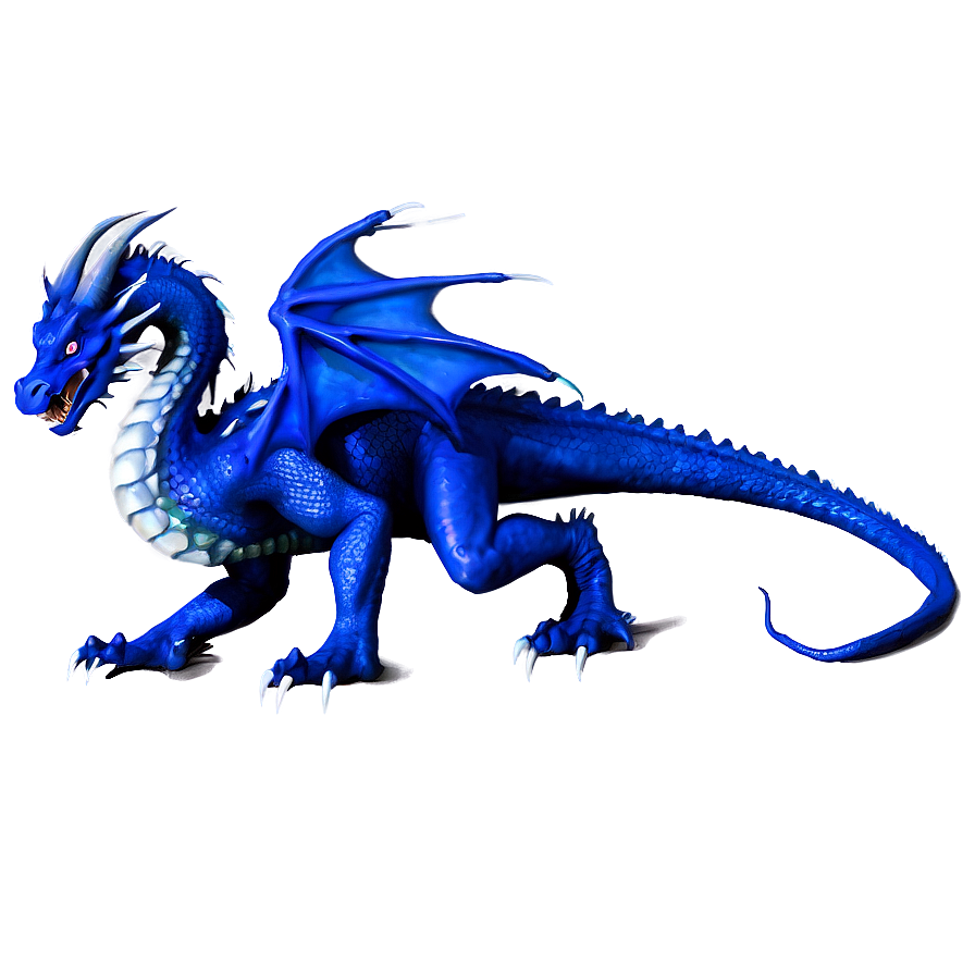 Blue Dragon With Sapphire Png Lbc PNG Image