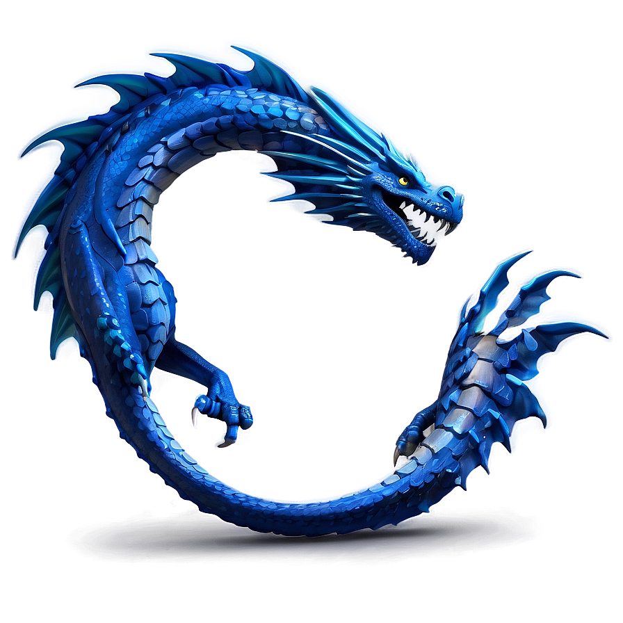 Blue Dragon With Sapphire Png Waq39 PNG Image