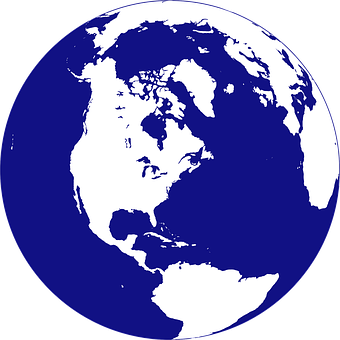 Blue Earth Graphic PNG Image