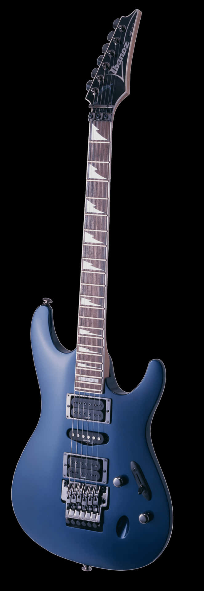 Blue Electric Guitar Isolated PNG Image