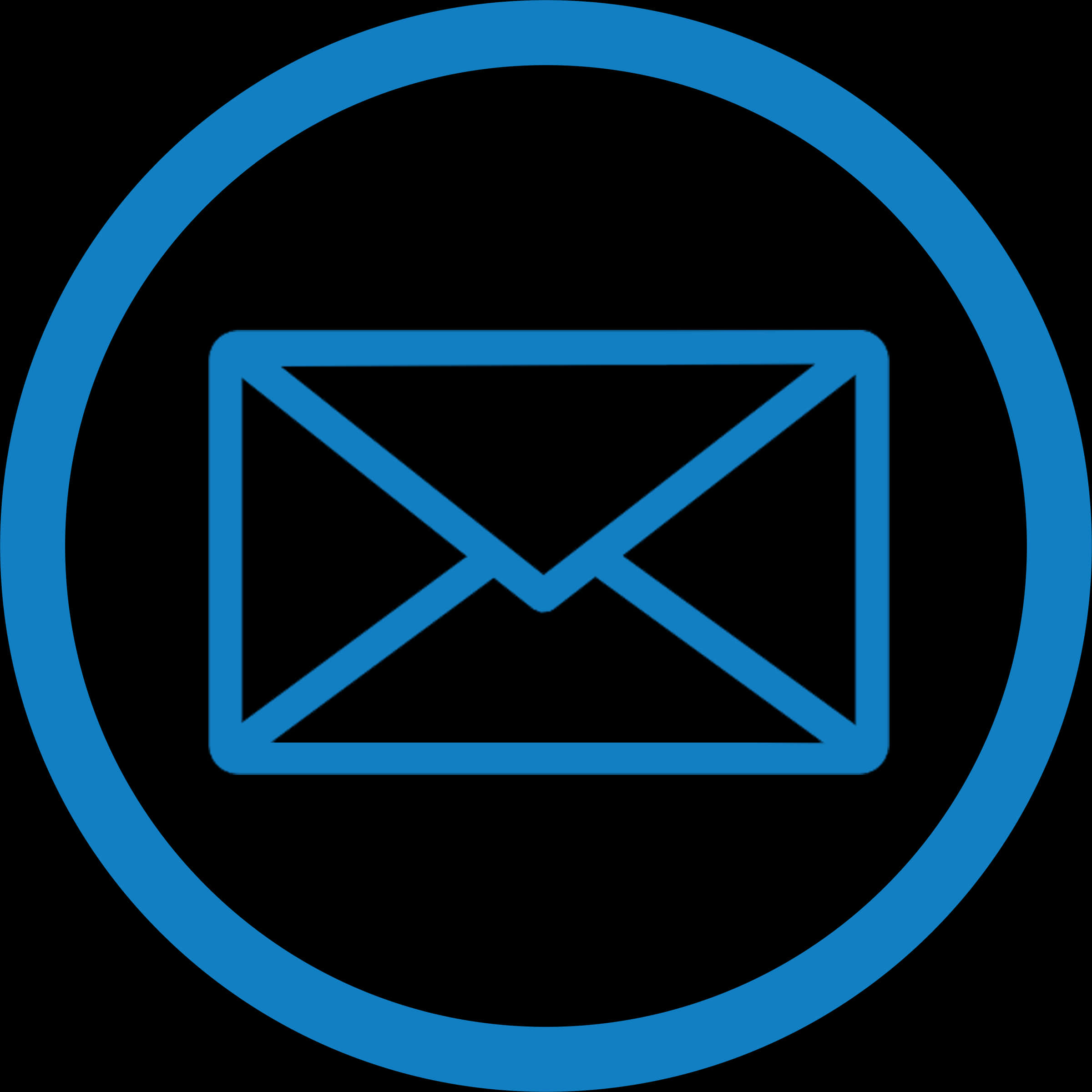 Blue Email Icon PNG Image