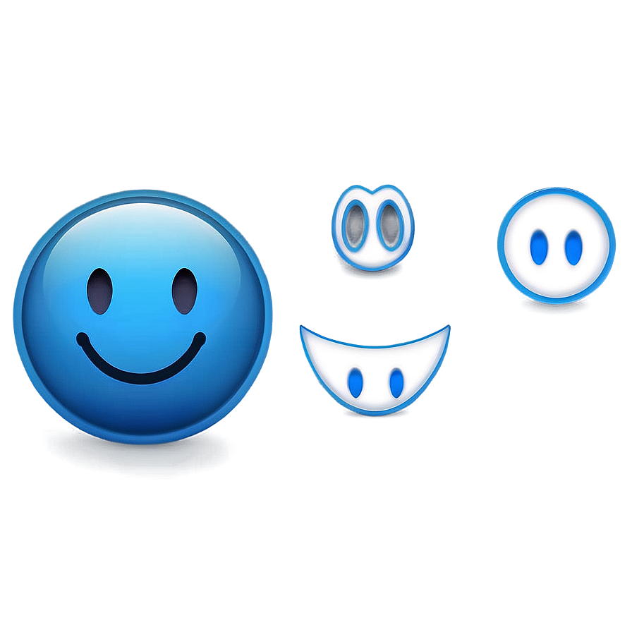 Blue Emoji Art Png Gallery 66 PNG Image