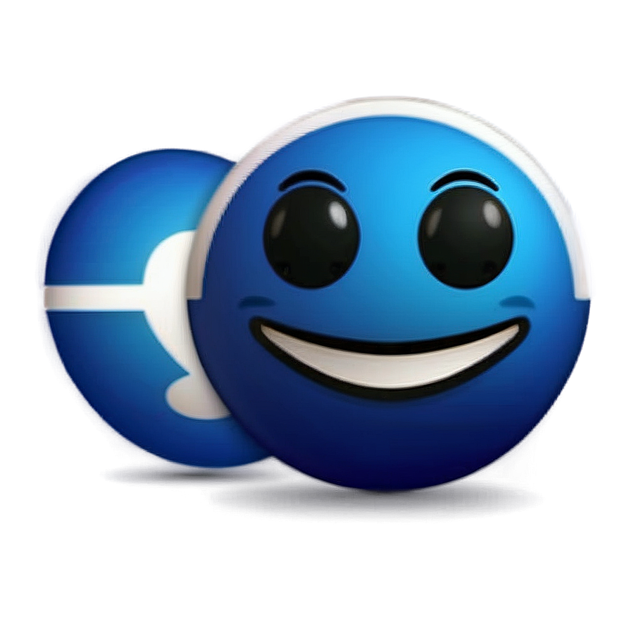 Blue Emoji Expressions Png Auu13 PNG Image