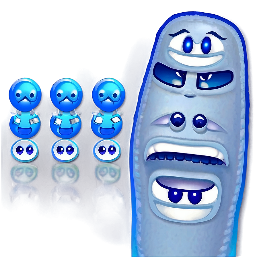 Blue Emojis Png For Chat Apps Biy63 PNG Image